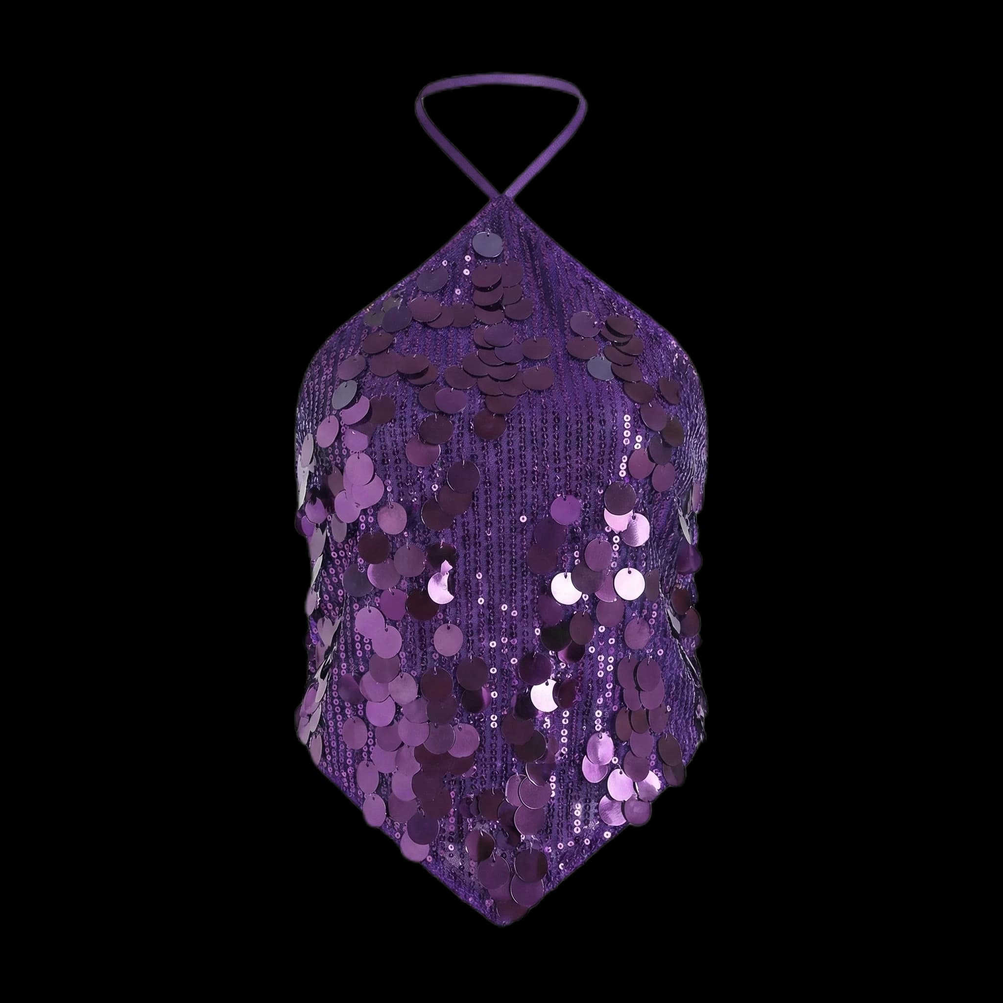 Cropped Frente Única Paetê 