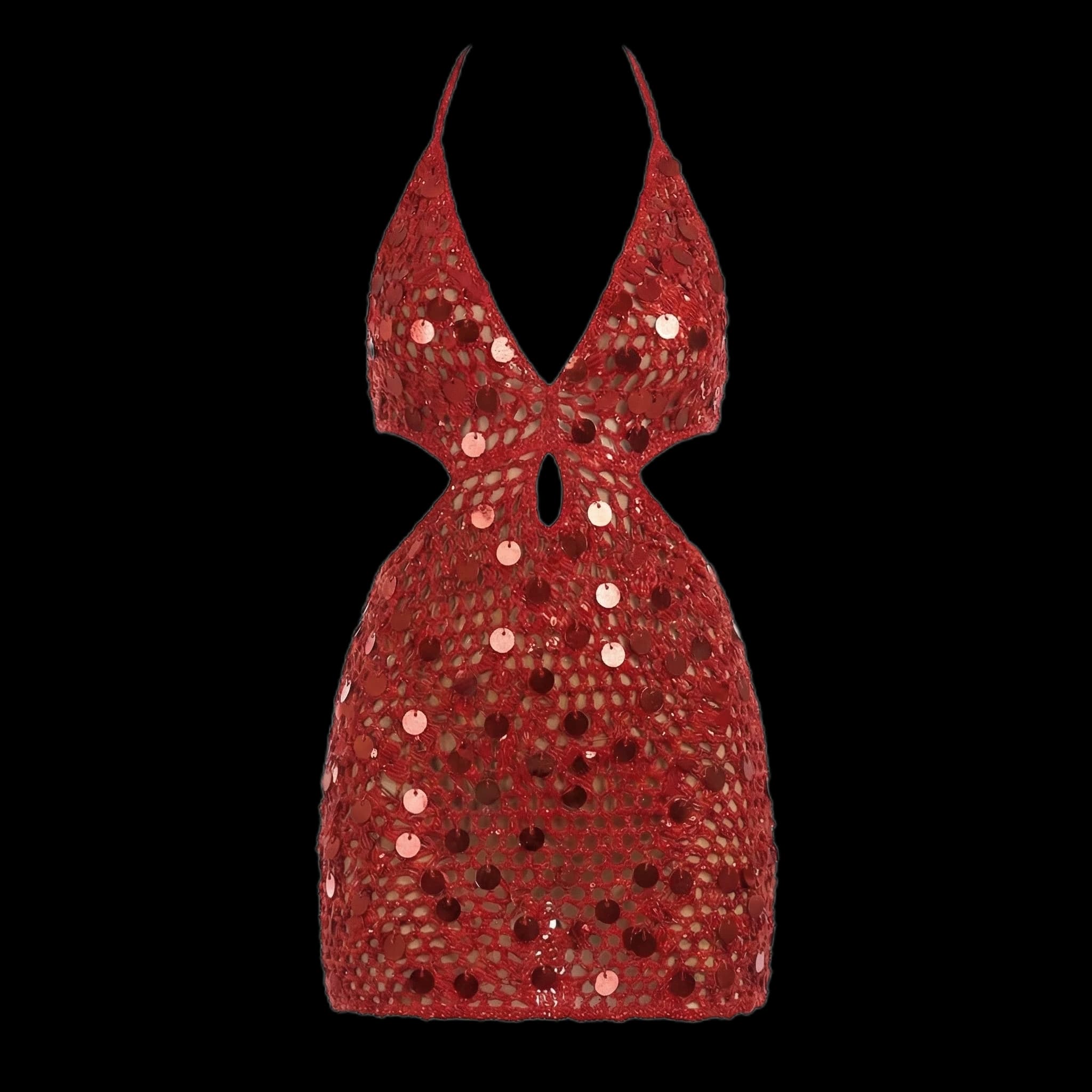 Vestido Tricô Recorte Lateral 