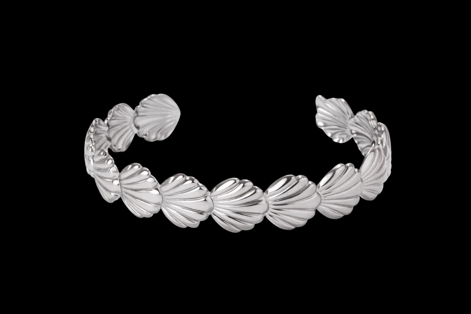 Bracelete Conchas Aço