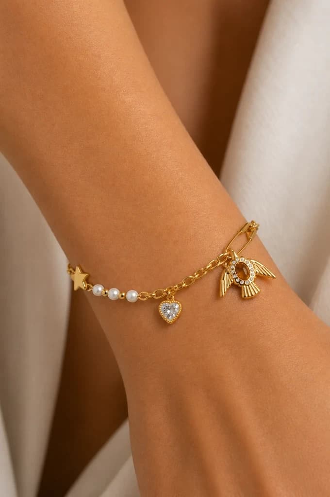Pulseira Amuleto Solar Tigre Aço