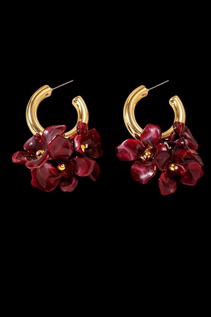 Brinco Argola Flor Cerejeira