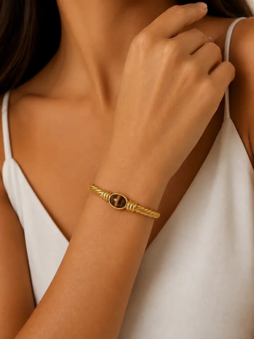 Bracelete Aurora Olho De Tigre