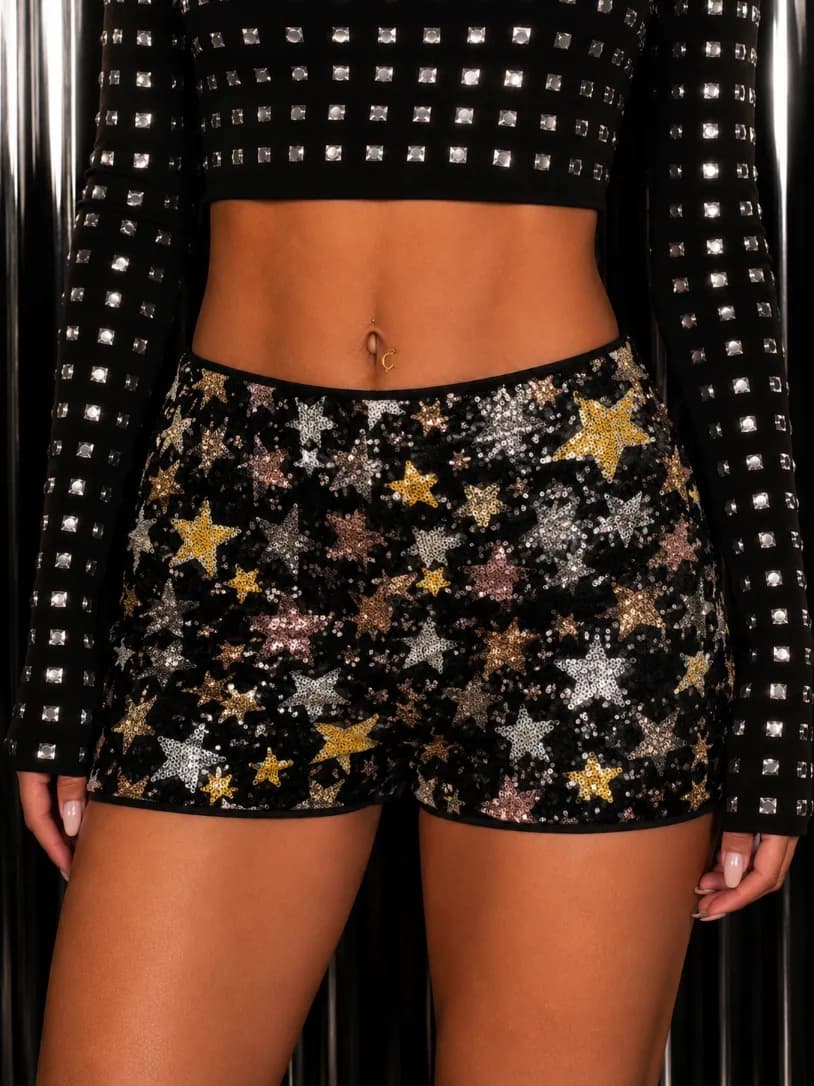 Short Paetês Rockstar