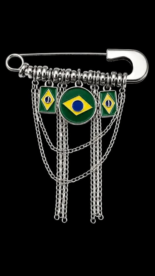Broche Bandeira Brasileira