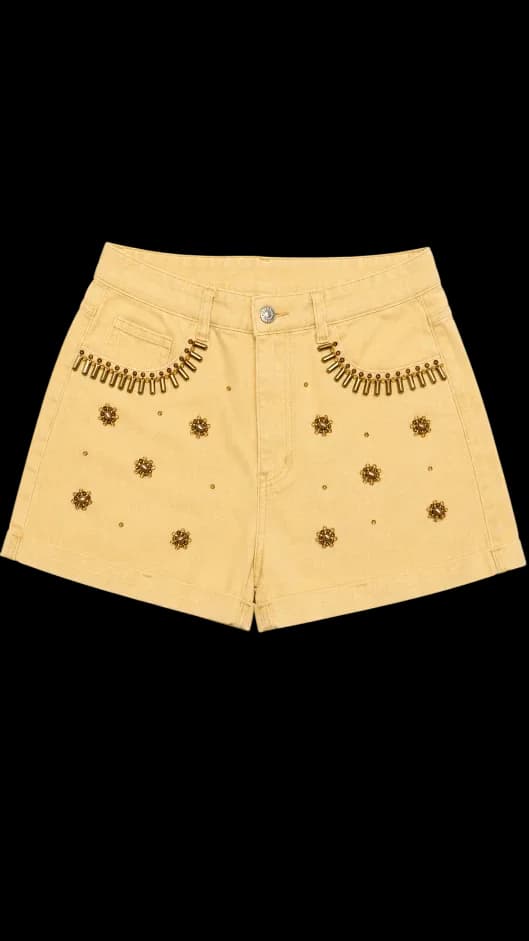 Short Jeans Bordado Country Rock