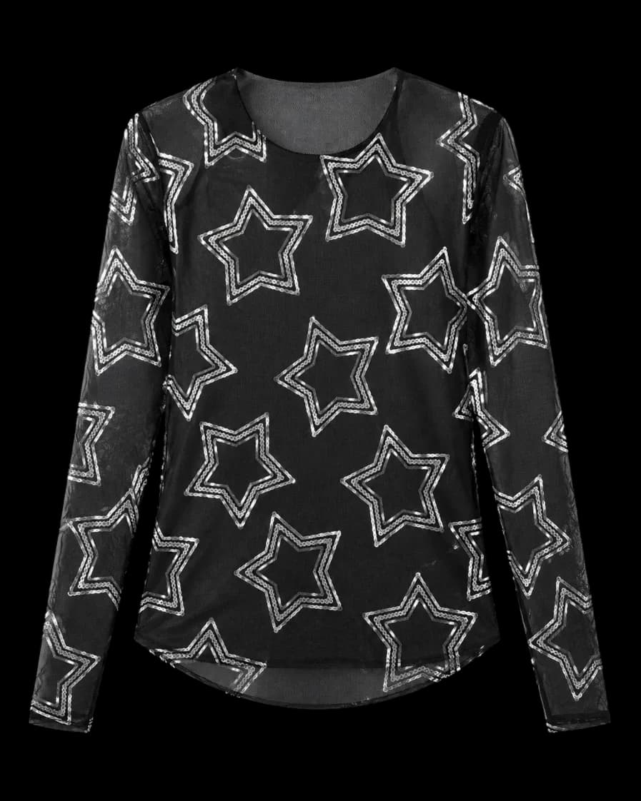 Blusa Tule Festival Estelar