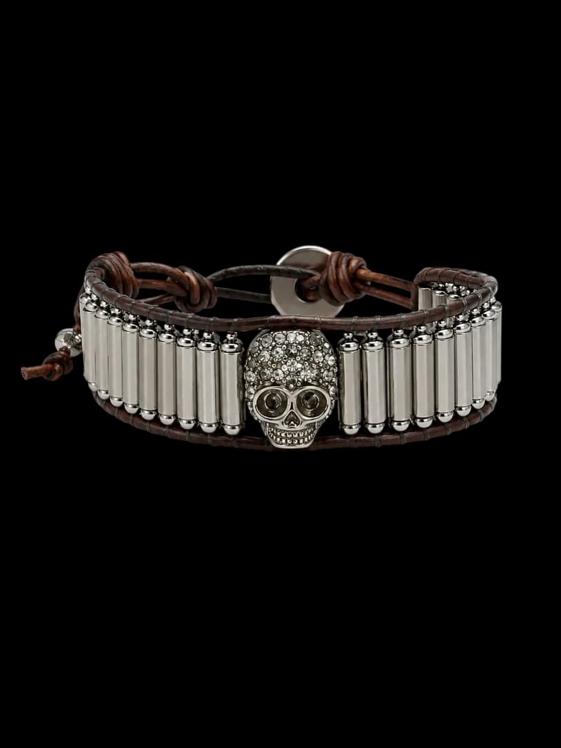 Pulseira Caveira Rock